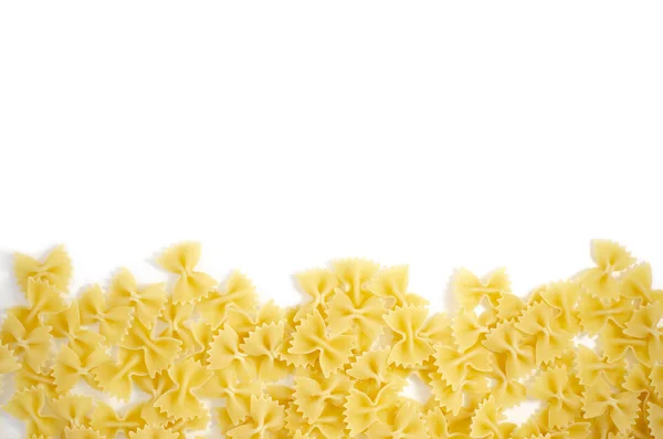 Massa Italiana Não Cozida Farfalle Cru Comida Saudável Pratos Italianos — Fotografia de Stock