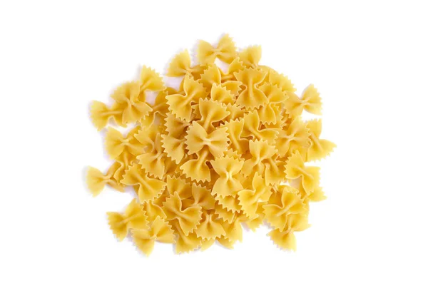 Italian Uncooked Pasta Raw Farfalle Healthy Food Italian Dishes — Stock Photo, Image