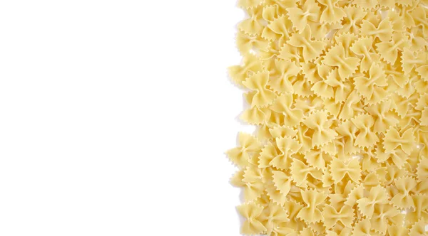 Italian Uncooked Pasta Raw Farfalle Healthy Food Italian Dishes — Stock Photo, Image