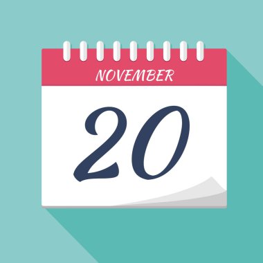Takvim simgesi. Takvim Tarihi: 20 Kasım. Planlama. Zaman Yöneticisi
