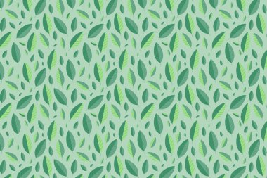 Yaprak deseni yeşilde. Yeşil yapraklar arkaplan