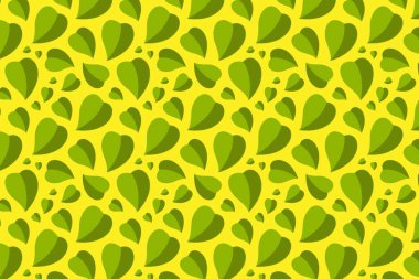 Sarı yaprak deseni. Yeşil yapraklar arkaplan