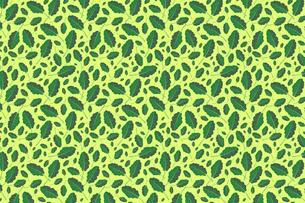 Groen Bladpatroon Geel Groene Bladeren Achtergrond — Stockfoto