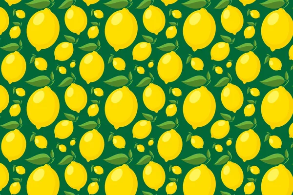 Cytrynowy Wzór Zielonym Jasnożółte Tło Owoców — Zdjęcie stockowe