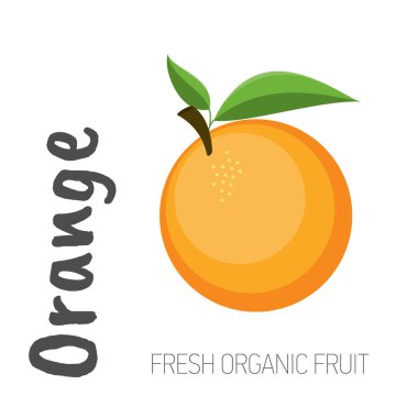 Beyaz arkaplanda turuncu kelimelerle izole edilmiş turuncu