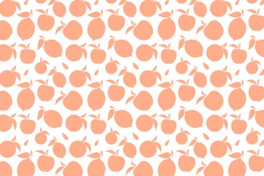 Beyaz arkaplanda pembe meyve şekli