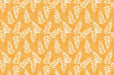 Beyaz çiçek şeklinde. Turuncu arka planda beyaz çiçek desenleri.