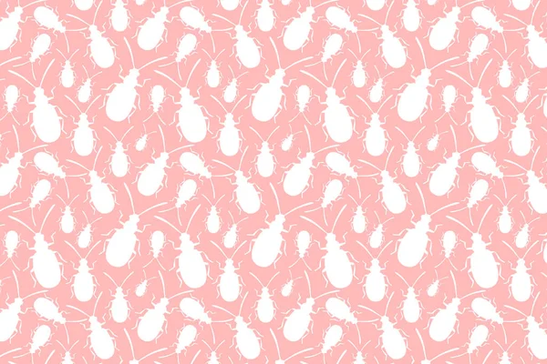 분홍색 무늬를 만드는 곤충들 — 스톡 사진