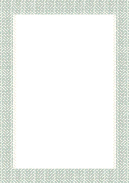 Приглашение Карточка Минималистичным Дизайном Бежевый Фон Зеленым Рисунком — стоковое фото