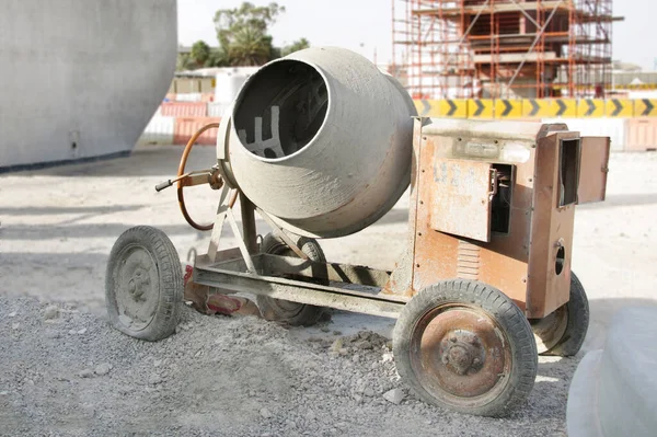 Portable concrete mixer for construction work