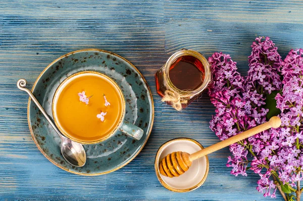 香草茶, 蜂蜜午餐 — 图库照片