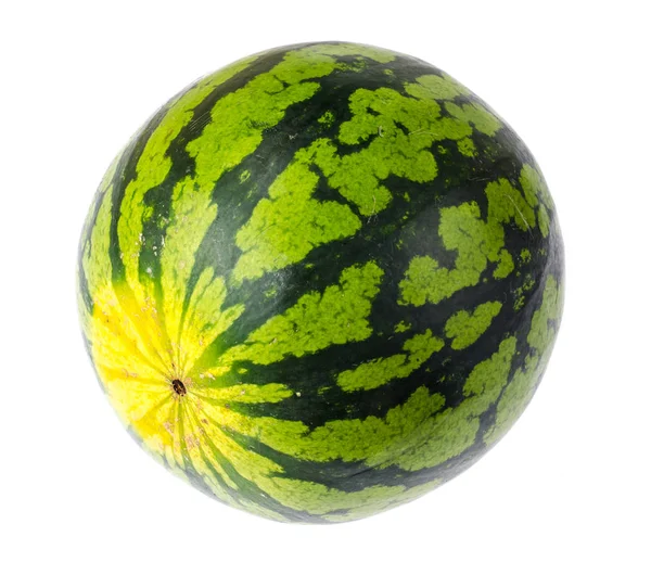 Reife Wassermelone mini isoliert auf weißem Hintergrund — Stockfoto