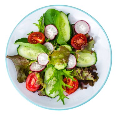 Taze sebze ile turp, salatalık. Studio fotoğraf