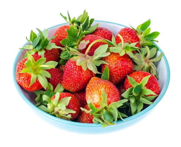 Frische reife Erdbeere in Schüssel — Stockfoto