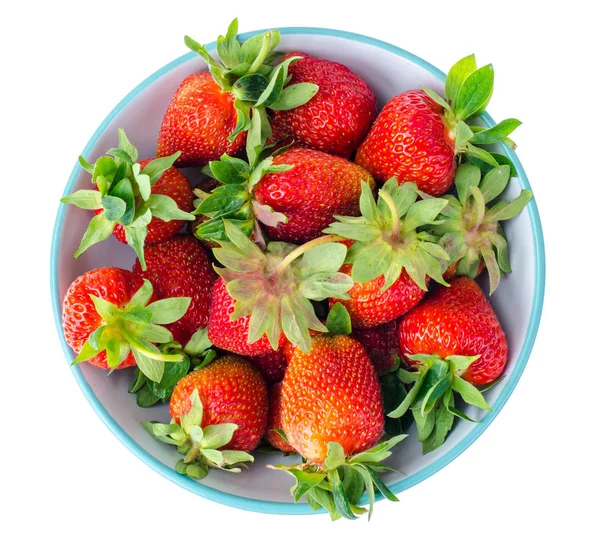 Frische reife Erdbeere in Schüssel — Stockfoto