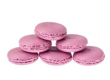 Hassas ufalanan keyifli mor macaroons