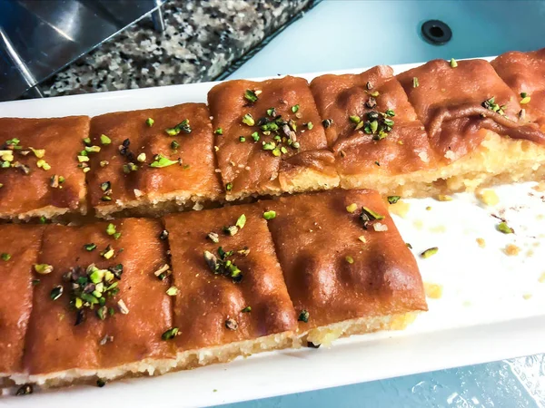 Piatti dolci tradizionali della cucina turca — Foto Stock
