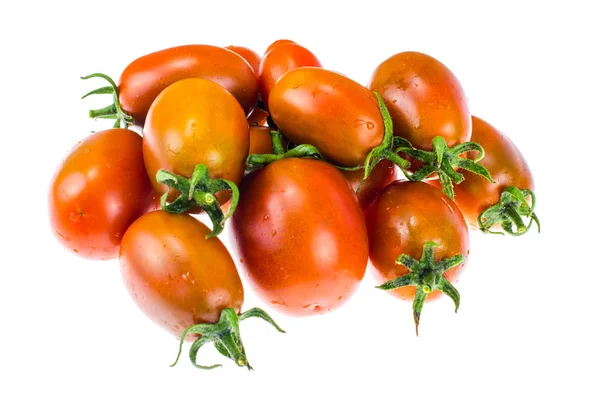 Красные овальные помидоры черри — стоковое фото