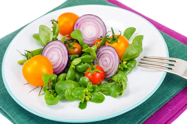 Platos con Portulaca oleracea —  Fotos de Stock