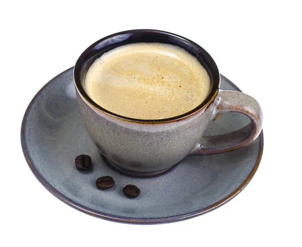 Haricots, café dans une tasse — Photo