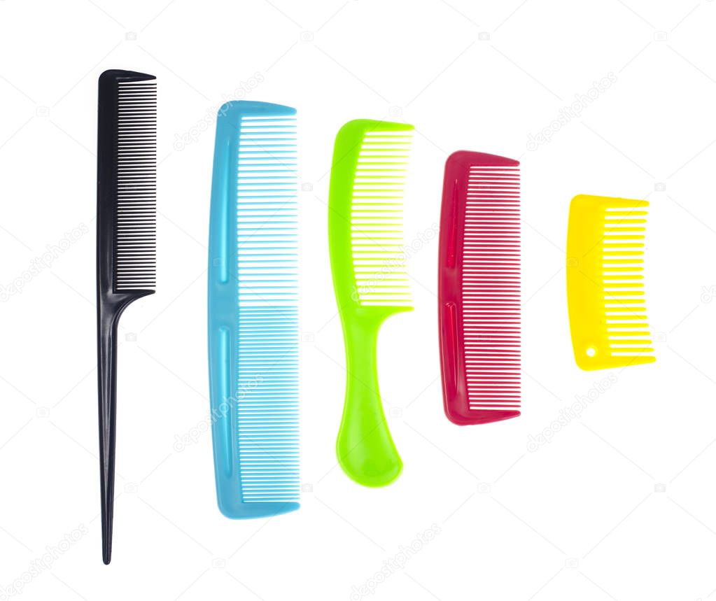 Set of color comb hair