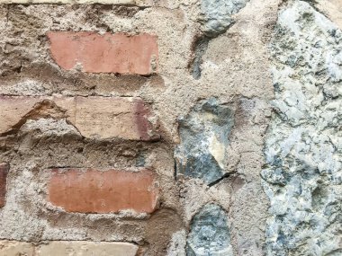 Renkli taş tuğla dekoratif duvar