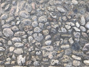 Doku, arka plan, büyük doğal, işlenmemiş taş duvar