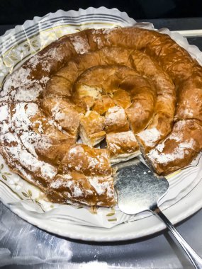 Geleneksel İspanyol pasta Ensaimadas
