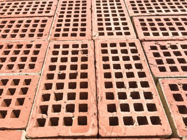 Tema inşaat. Tuğla arka plan. Stüdyo Phot