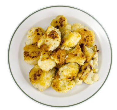 Karnabahar meyilli kızarmış. Studio fotoğraf