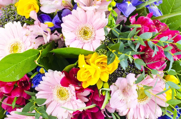 Schönen Floralen Hintergrund Aus Mischung Von Blumen Atelierphot — Stockfoto