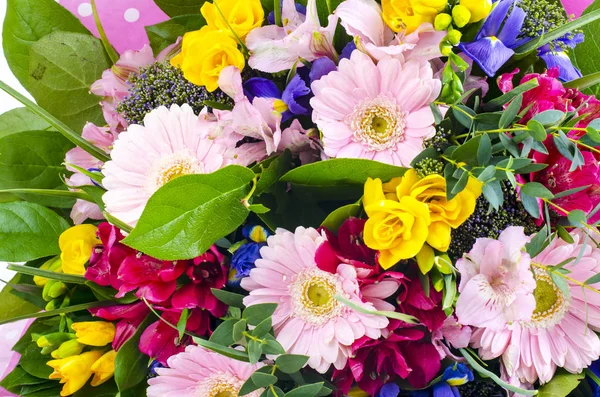 Schönen Floralen Hintergrund Aus Mischung Von Blumen Atelierphot — Stockfoto