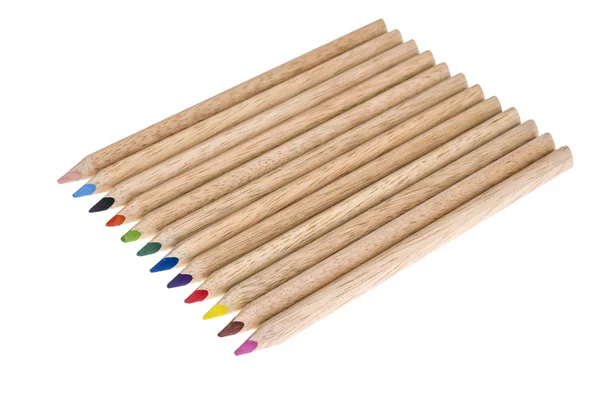 Colored Pencils Drawing Creativity Studio Photo — Stock Photo, Image