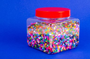 Popüler çocuk eğlence yerlerinden gelen parlak arka plan termal mozaik. Studio fotoğraf