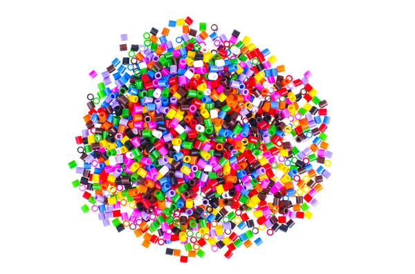 Mix color plastic particles childrens mosaic