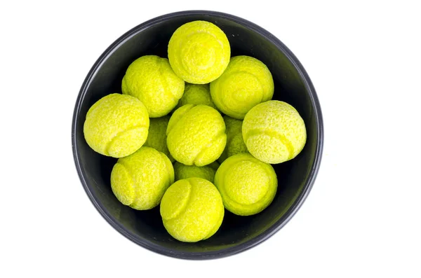 Boules Chewing Gum Forme Balles Tennis Photo Studio — Photo