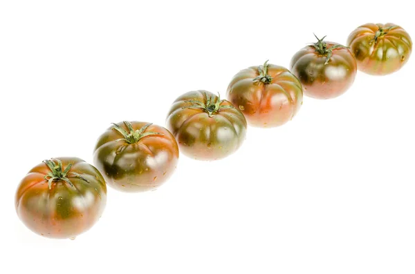 Friss Ízletes Paradicsom Solanum Lycopersicum Raf Fotó Stúdió — Stock Fotó
