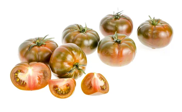 Vynikající Čerstvá Rajčata Solanum Lycopersicum Raf Studiové Fotografie — Stock fotografie