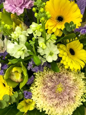 Arka plan, kart, afiş, metin için çiçeklerden doku.