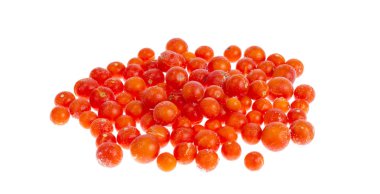 Domates, buzdolabında beyaz izole dondurulmuş