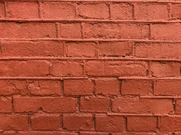 Red paint brick wall. Studio Photo — Stock Photo, Image