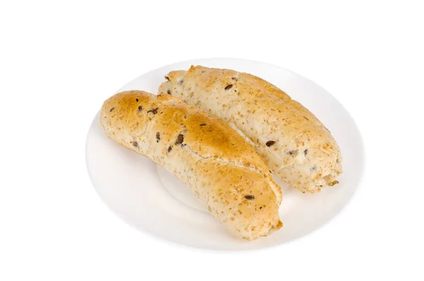 Zelf gemaakt volkoren brood met vlas. — Stockfoto