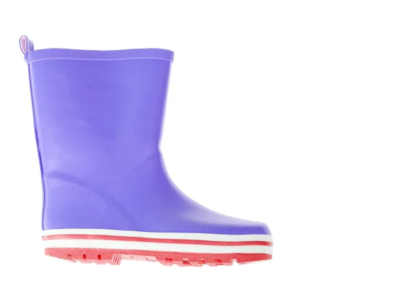Childrens pink rubber boots for walking. — Stock Photo, Image