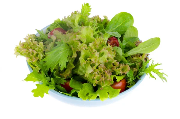 Ensalada jugosa fresca con tomates, concepto de estilo de vida saludable, concepto de pérdida de peso . —  Fotos de Stock