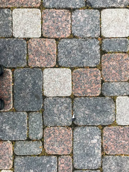 Tło, wzór, tekstura kamienna chodnikowa — Zdjęcie stockowe
