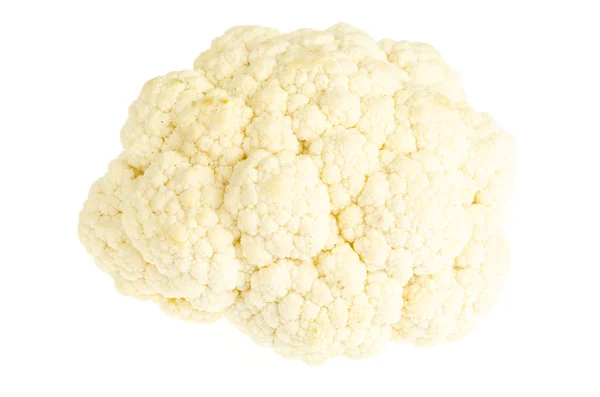 Cauliflower kop geïsoleerd op witte achtergrond. — Stockfoto