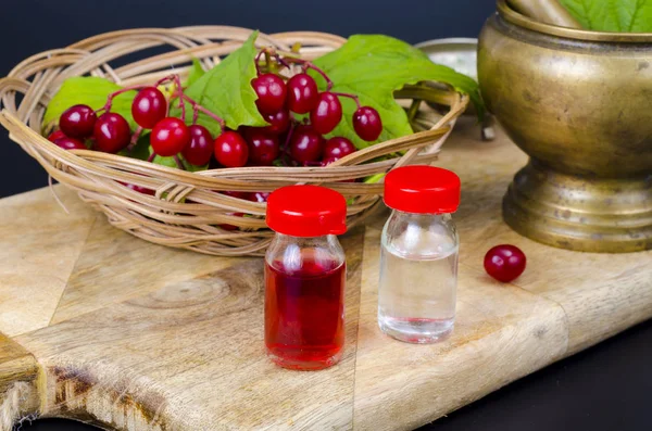 Óleos naturais, tinturas de bagas frescas. Foto — Fotografia de Stock