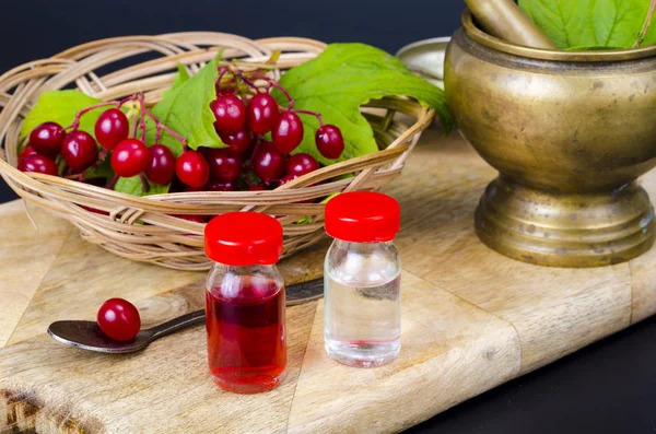 Óleos naturais, tinturas de bagas frescas. Foto — Fotografia de Stock