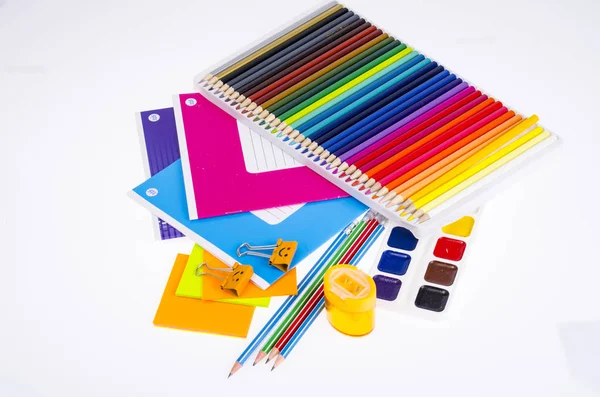 School items and student accessories. Studio Photo — Stock Photo, Image