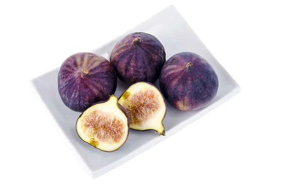 Fresh, ripe, sweet figs on light background. — Stock Photo, Image